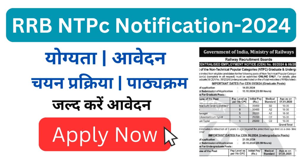 RRB NTPC Notification-2024